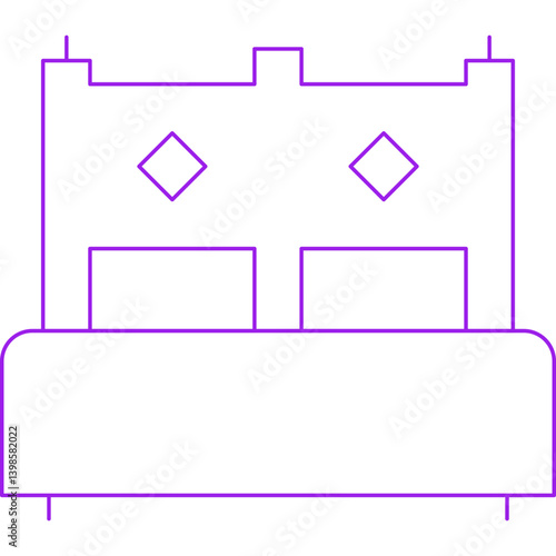 Accomodation single vector illustration icon