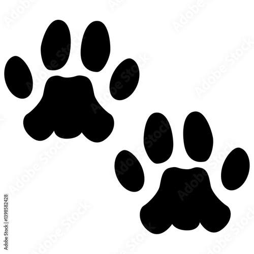 pallas cat footprint, Footprints of a big pallas cat.