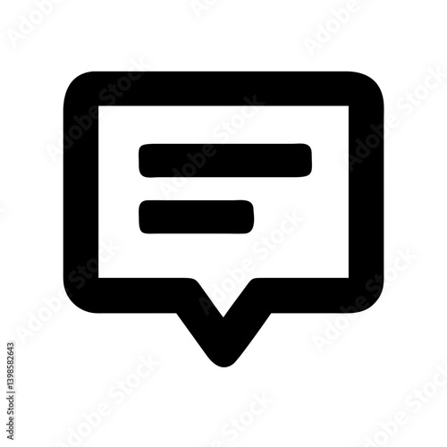 comment alt glyph  vector flat icon