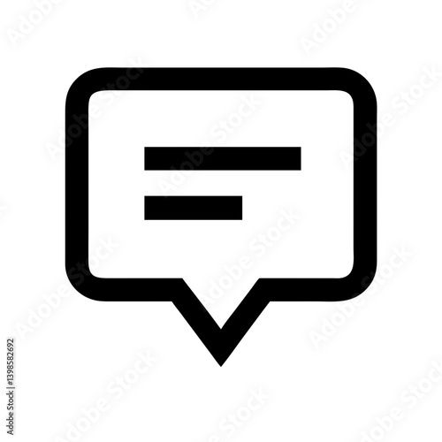 comment alt middle  vector flat icon