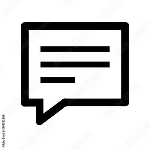 comment alt middle glyph  vector flat icon