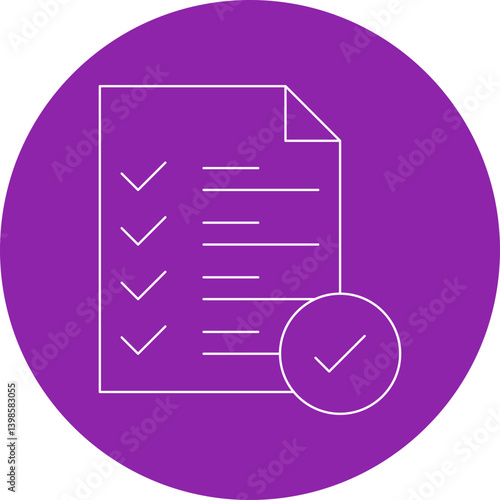 Checking free single vector illustration icon