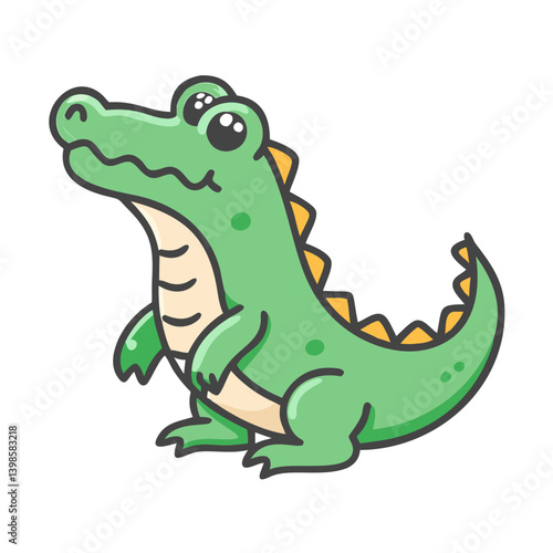 crocodile icon, crocodile vector illustration-simple illustration of crocodile, perfect for crocodile logos and icons