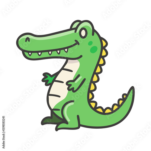 crocodile icon, crocodile vector illustration-simple illustration of crocodile, perfect for crocodile logos and icons