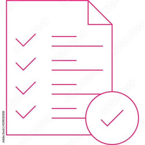 Checking free single vector illustration icon