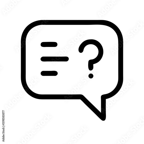 comment question  vector flat icon