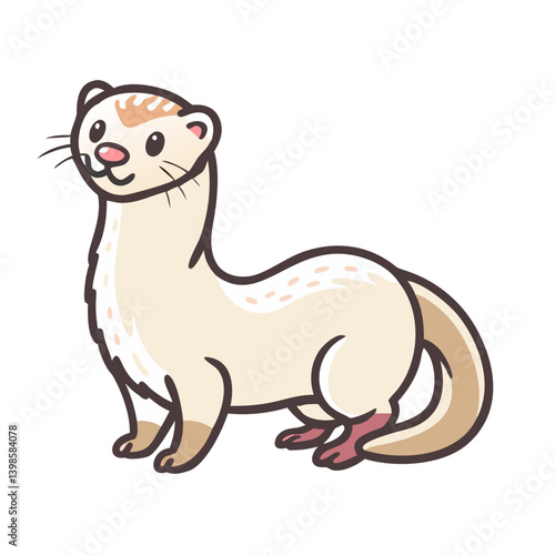 ferret icon, ferret vector illustration-simple illustration of ferret, perfect for ferret logos and icons