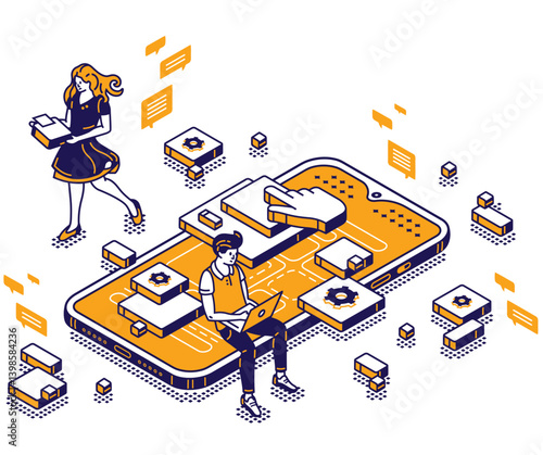 cartoon illustration people