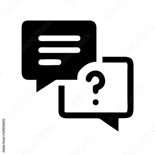 comments question  vector flat icon