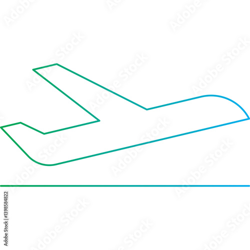 Flight single vector illustration icon