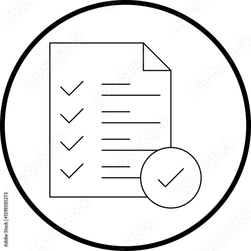 Checking free single vector illustration icon