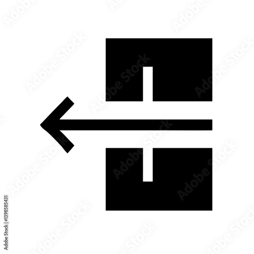 compress alt glyph  vector flat icon