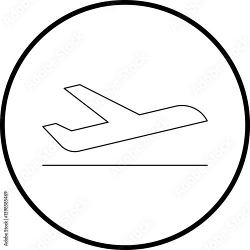 Flight single vector illustration icon