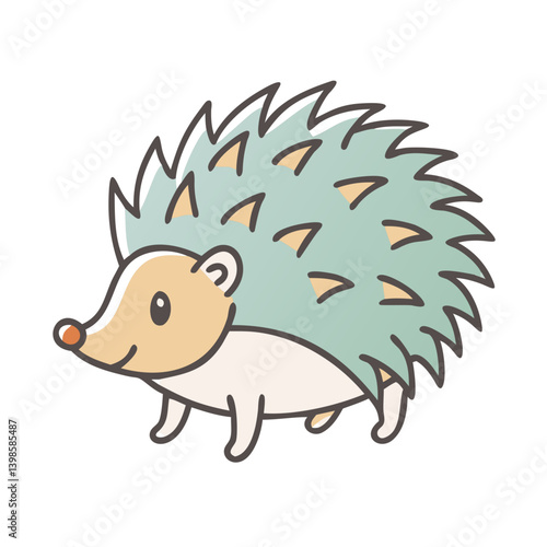 hedgehog icon, hedgehog vector illustration-simple illustration of hedgehog, perfect for hedgehog logos and icons