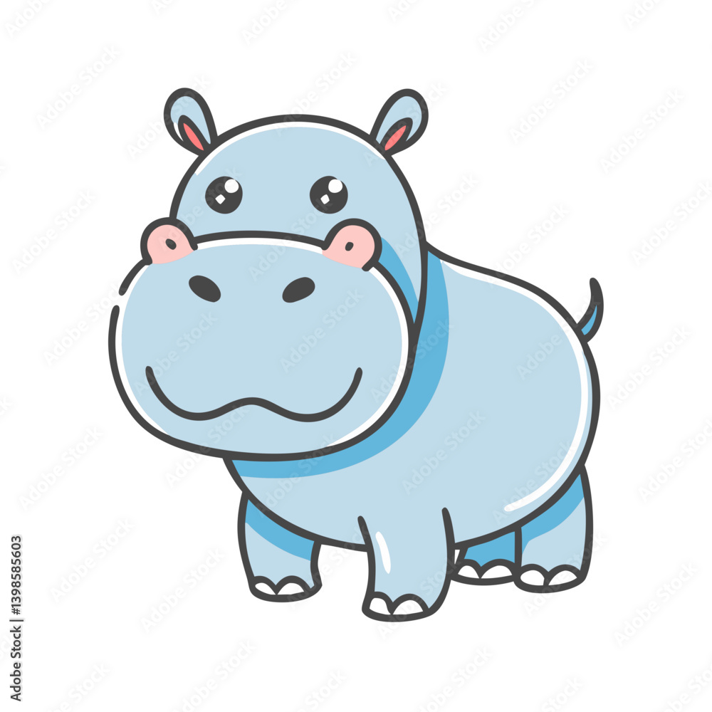 hippo icon, hippo vector illustration-simple illustration of hippo, perfect for hippo logos and icons hippo icon, hippo vector illustration-simple illustration of hippo, perfect for hippo logos and icons
