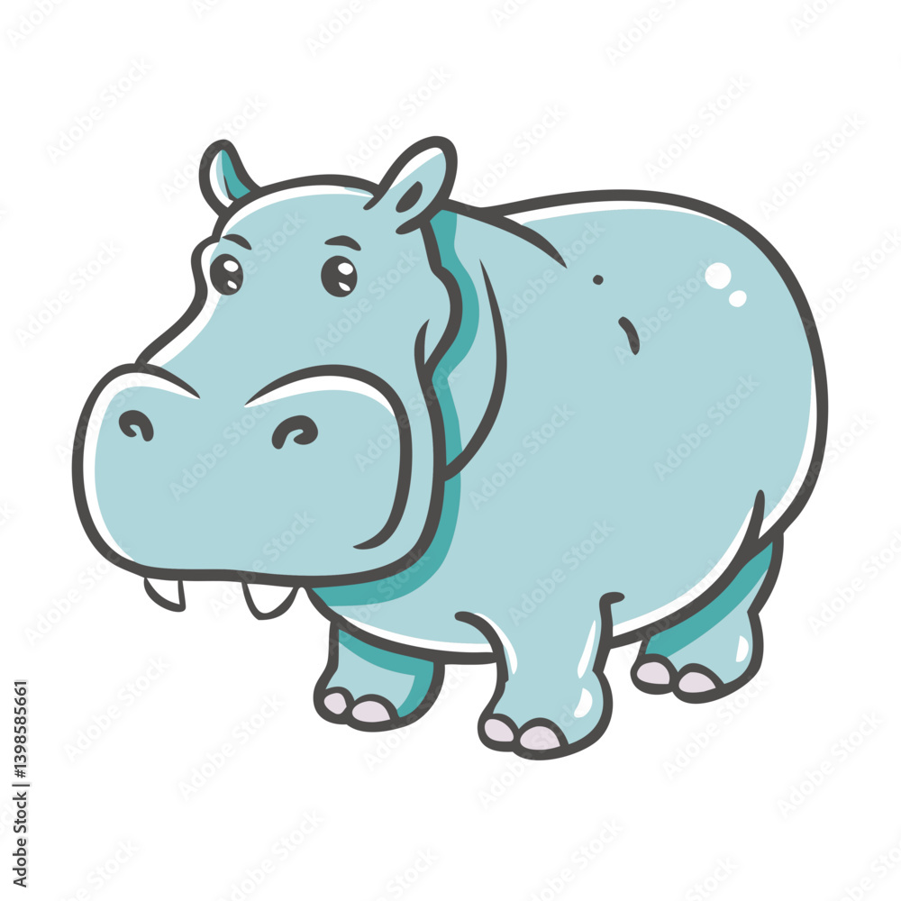 hippo icon, hippo vector illustration-simple illustration of hippo, perfect for hippo logos and icons hippo icon, hippo vector illustration-simple illustration of hippo, perfect for hippo logos and icons