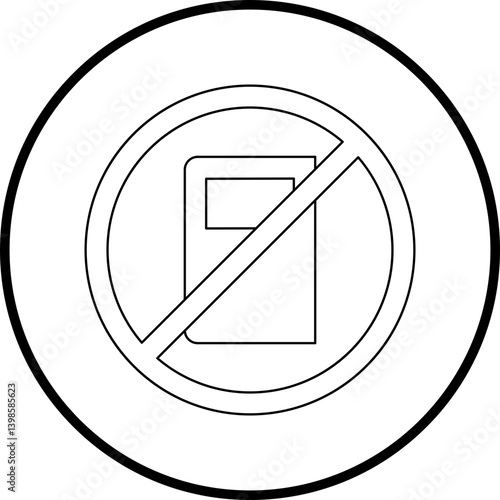 Illegal Book single vector illustration icon