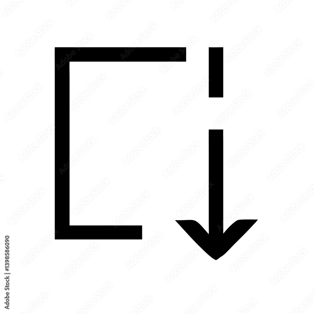 copy glyph angle down glyph vector flat icon copy glyph angle down glyph vector flat icon