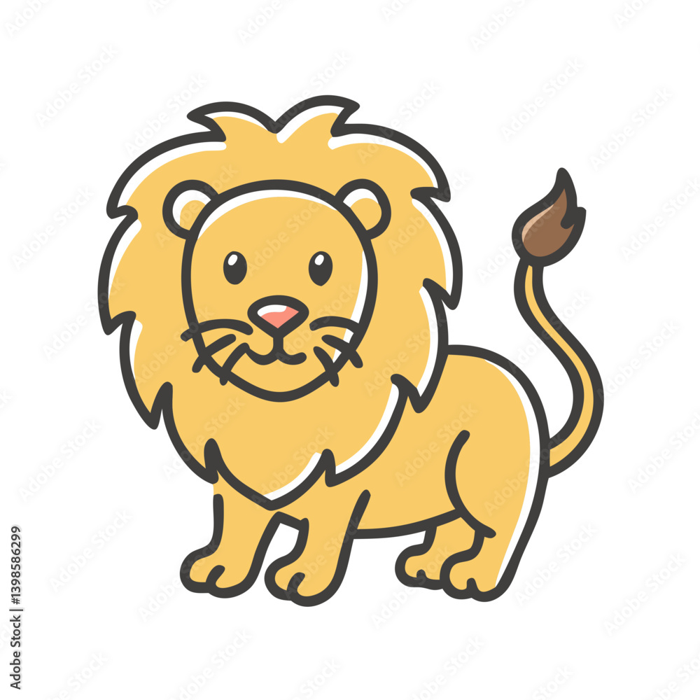 lion icon, lion vector illustration-simple illustration of lion, perfect for lion logos and icons lion icon, lion vector illustration-simple illustration of lion, perfect for lion logos and icons