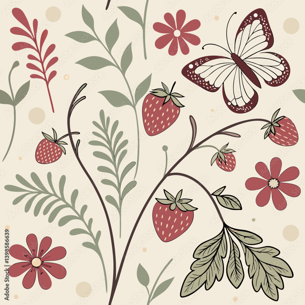 seamless pattern with flowers seamless pattern with flowers