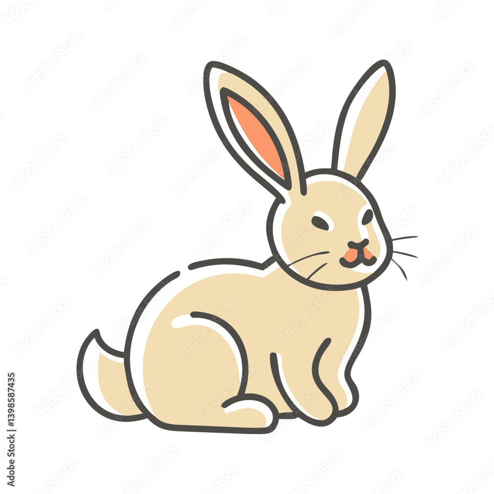 rabbit icon, rabbit vector illustration-simple illustration of rabbit, perfect for rabbit logos and icons rabbit icon, rabbit vector illustration-simple illustration of rabbit, perfect for rabbit logos and icons
