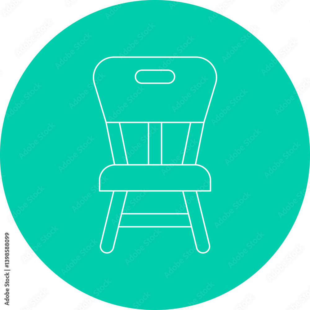 Chair single vector illustration icon Chair single vector illustration icon
