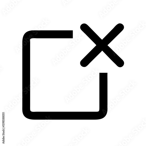 delete  vector flat icon