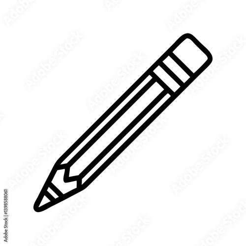 Pencil icons symbolize creativity and artistic expression. Essential for drawing, writing, and educational themes, these designs reflect the art of communication through simple tools.