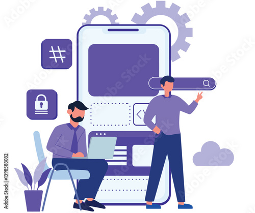 cartoon illustration people