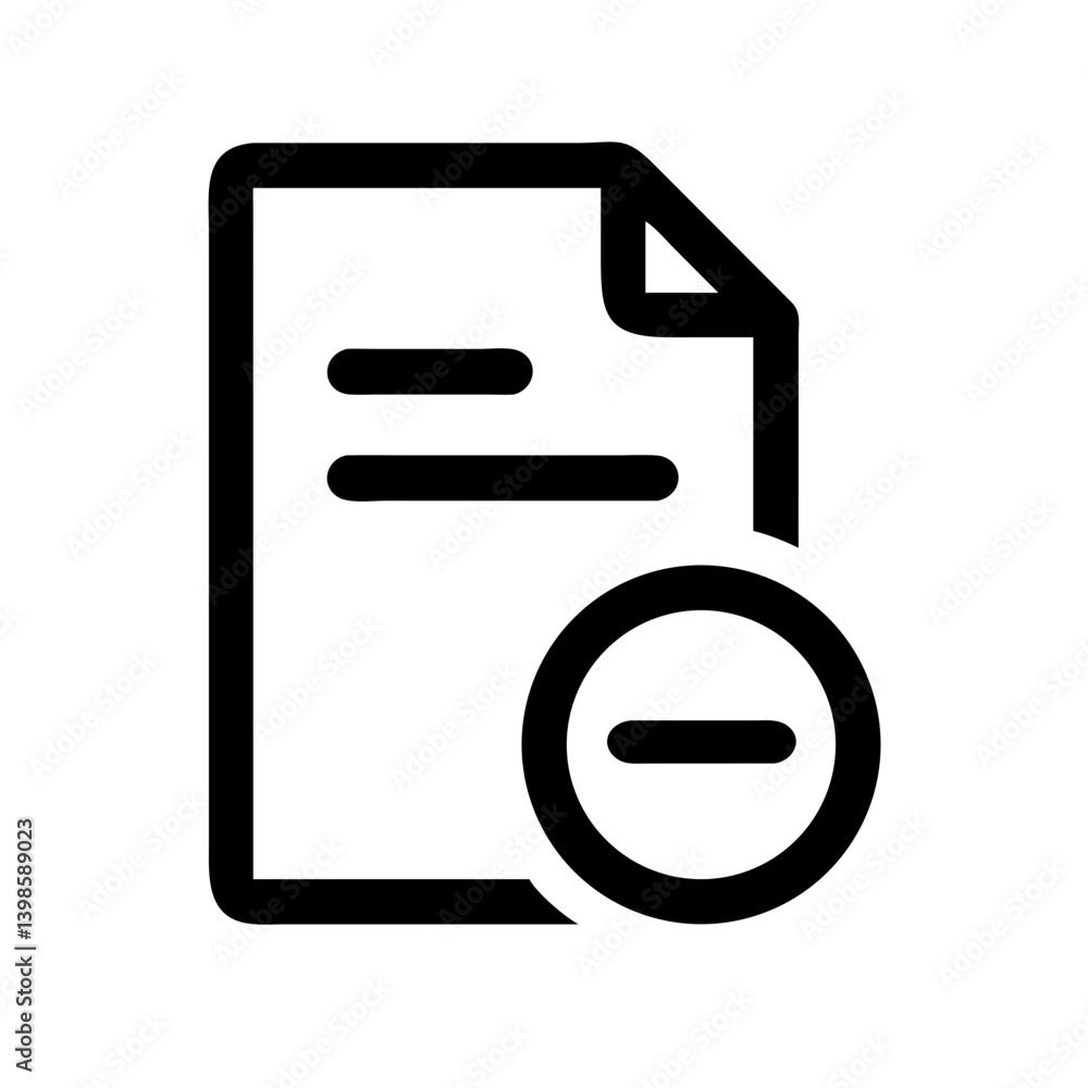 delete document vector flat icon delete document vector flat icon
