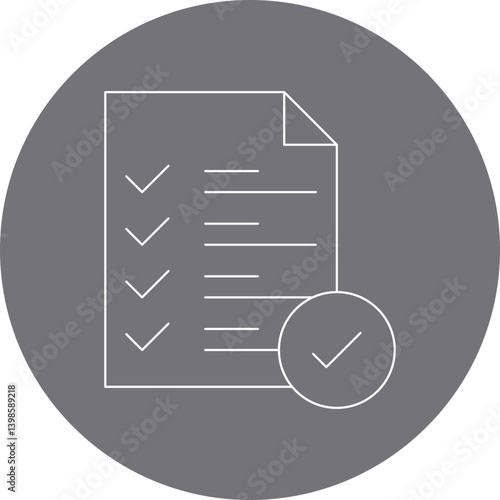 Checking free single vector illustration icon
