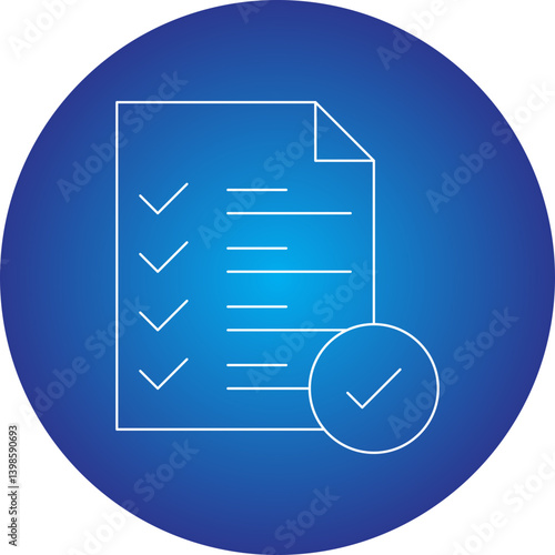 Checking free single vector illustration icon