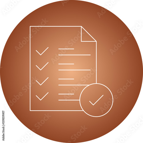 Checking free single vector illustration icon