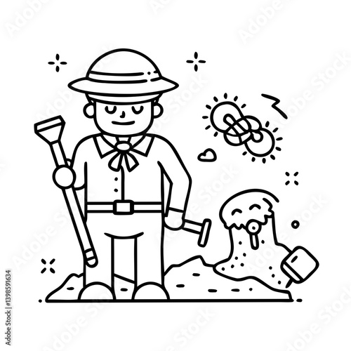 A young archaeologist discovers ancient artifacts while excavating a dig site