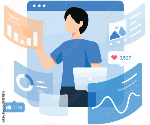 cartoon illustration people