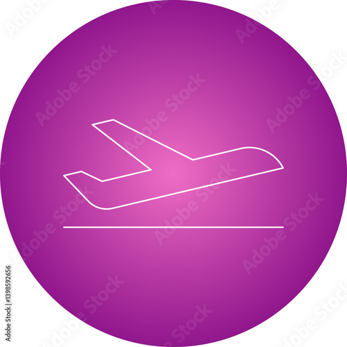 Flight single vector illustration icon