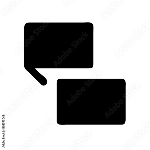 duplicate glyph  vector flat icon