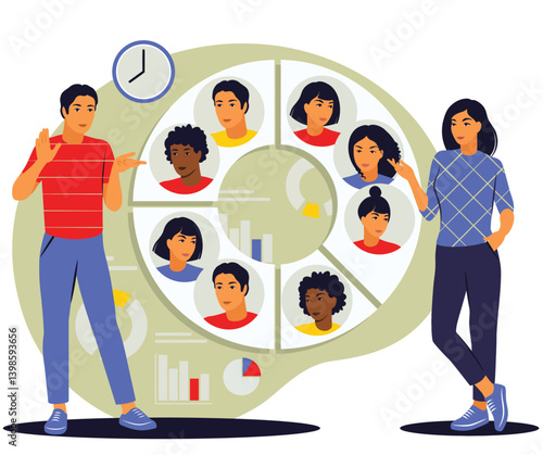cartoon illustration people