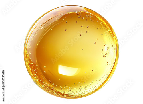 Yellow oil bubble