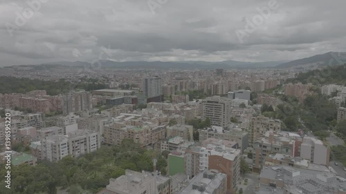 AERIAL VIEW OF BOGOTA, COLOMBIA