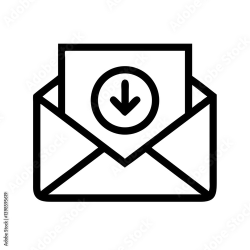 Free Download envelope download  vector flat icon - GFXLoad