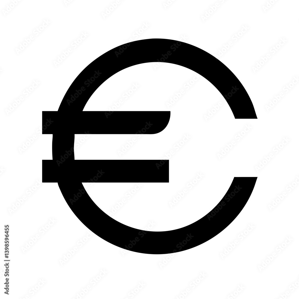 euro vector flat icon euro vector flat icon