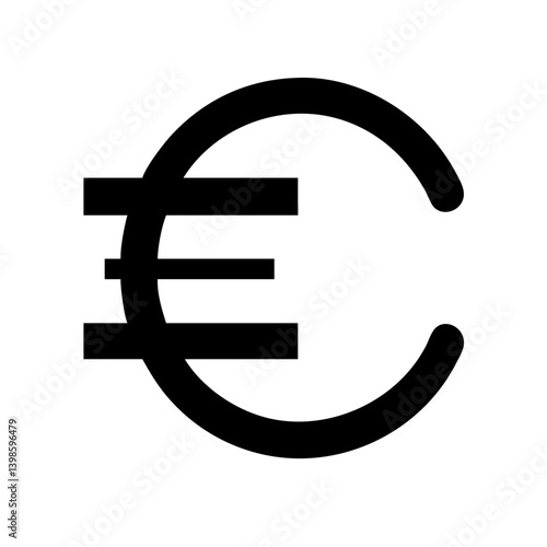 euro  vector flat icon