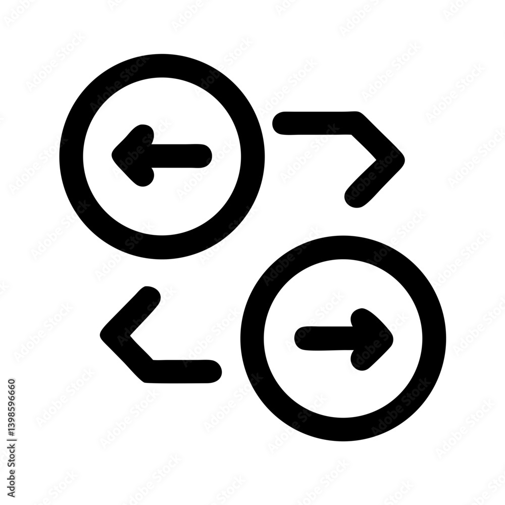 exchange alt vector flat icon exchange alt vector flat icon