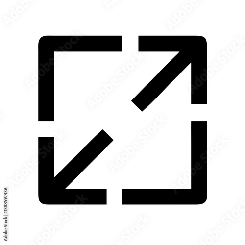 Free Download expand glyph  vector flat icon - GFXLoad