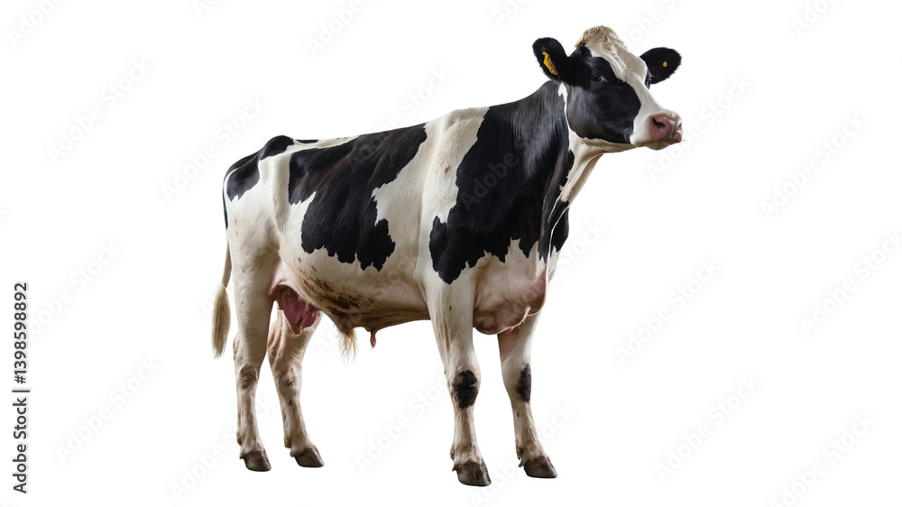 Milk dairy cow isolated on transparent background
Milk dairy cow isolated on transparent background