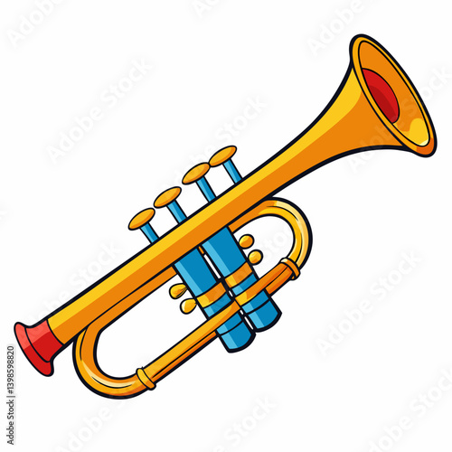 trumpet vector illustration