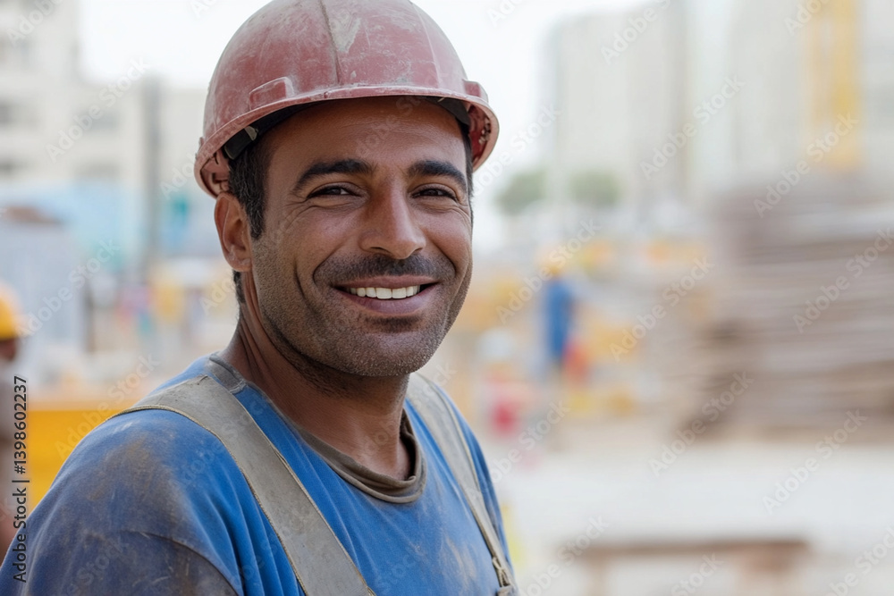 The Smiling Construction Worker The Smiling Construction Worker