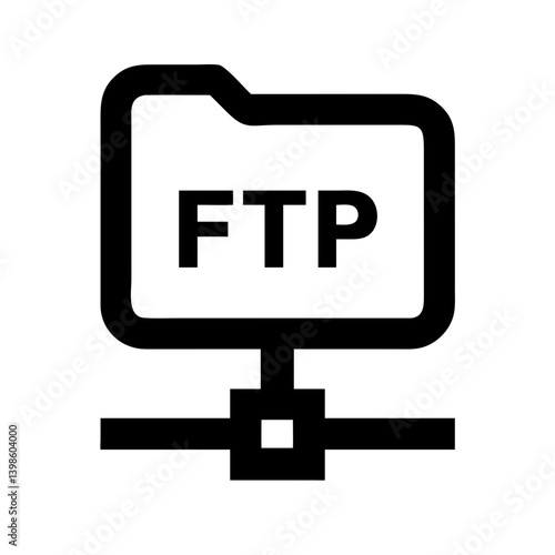ftp  vector flat icon