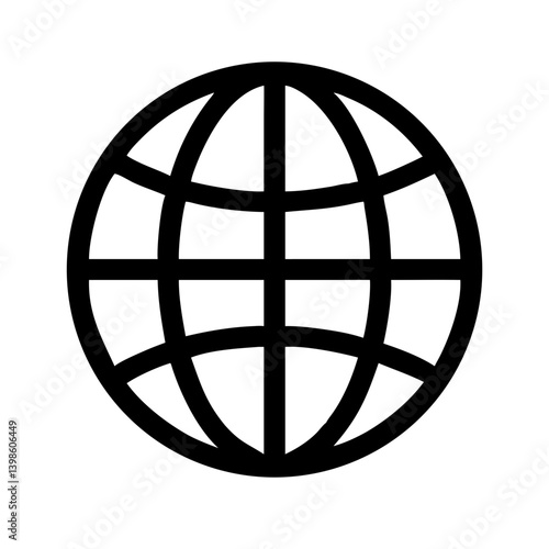 globe alt  vector flat icon